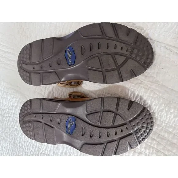 Dr. Comfort Paradise 2120 Diabetic Mary‎ Jane Tan Leather Shoes  Sz 4.5 W - Picture 4 of 6